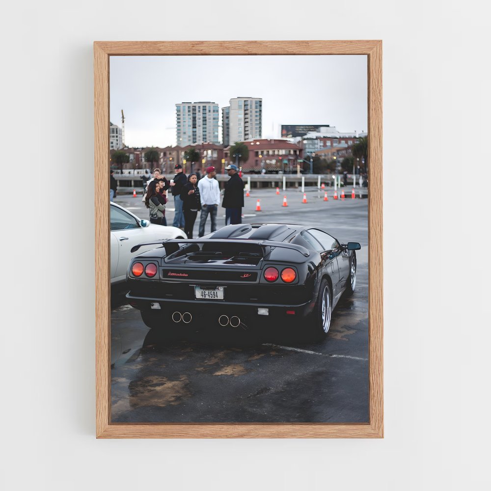 Poster Diablo Noir – affiche Lamborghini (vue 4)